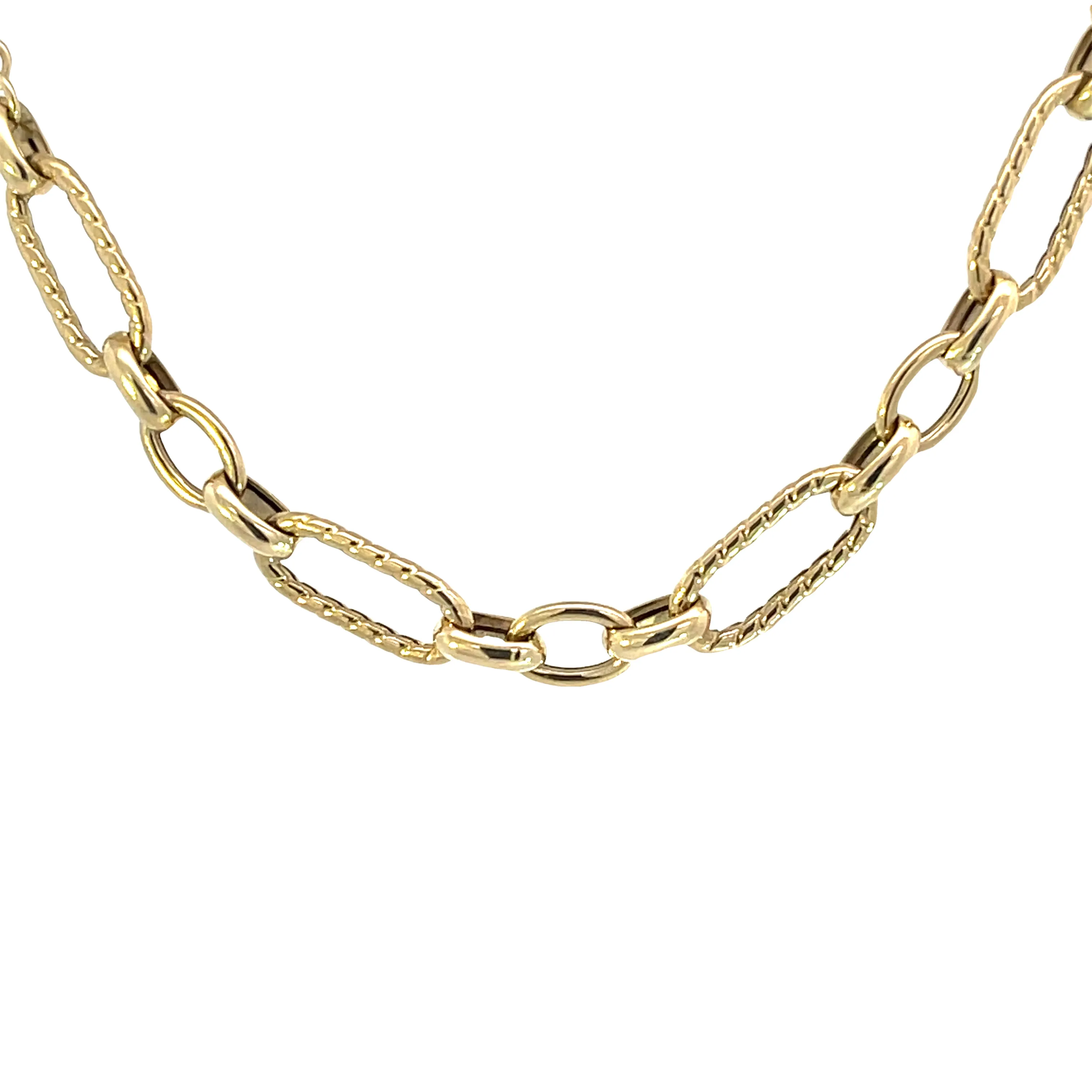 10K Yellow Gold Paperclip Link Bracelet