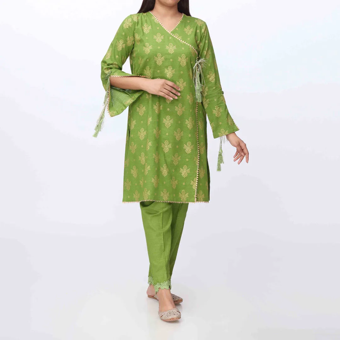 2PC- Printed Khaddar Shirt & Trouser PW3270