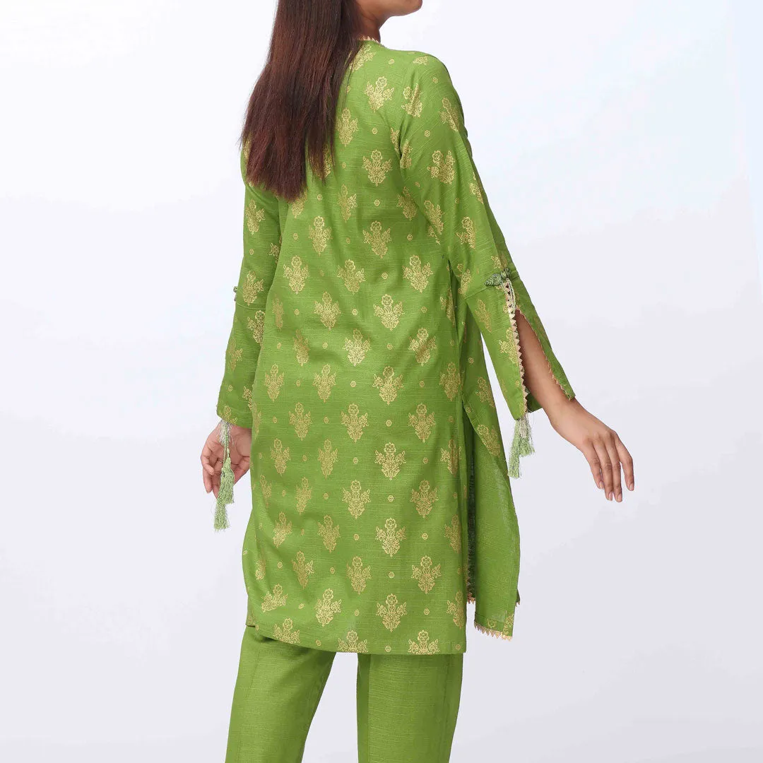 2PC- Printed Khaddar Shirt & Trouser PW3270