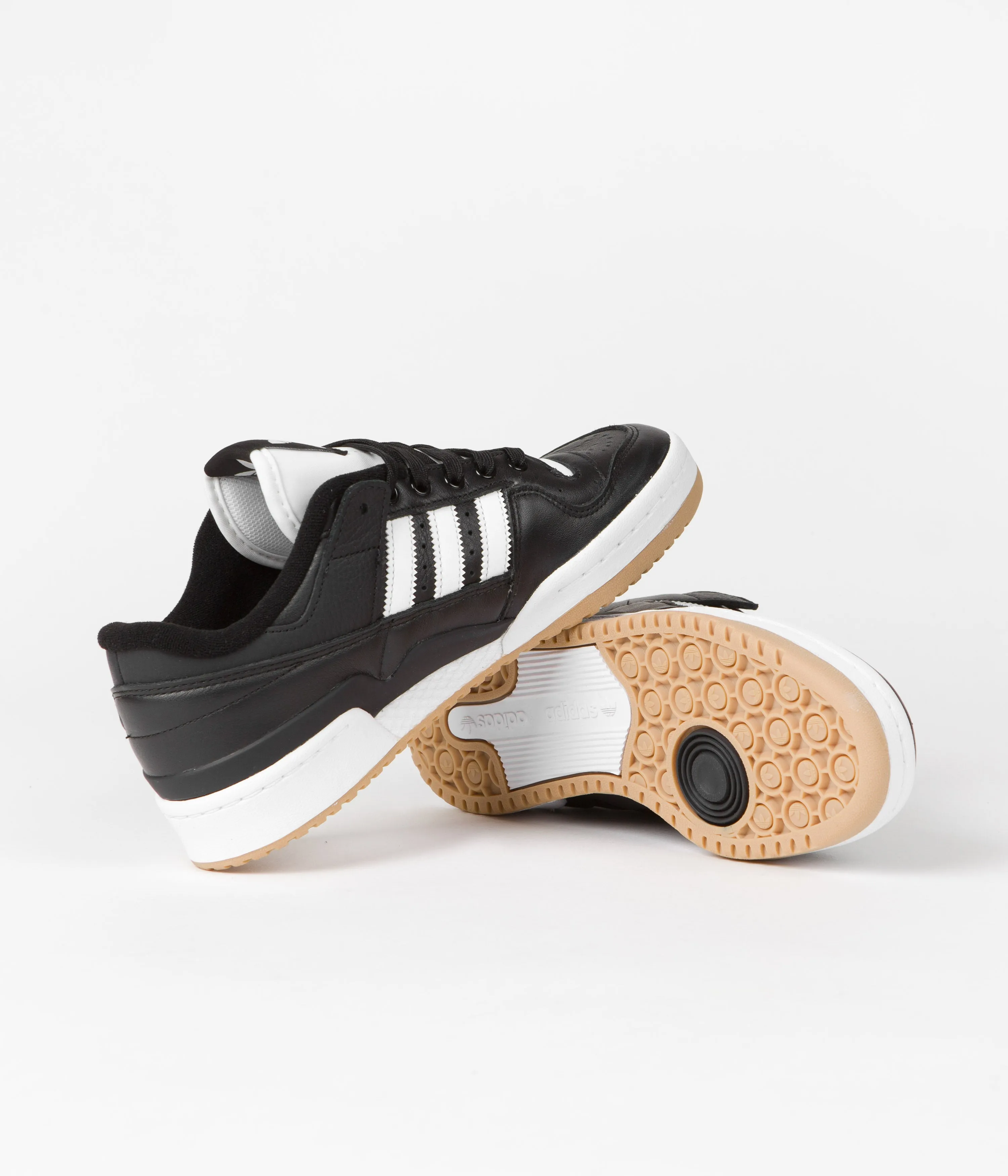 Adidas Forum 84 Low ADV Shoes - Core Black / Chalk White / Chalk White