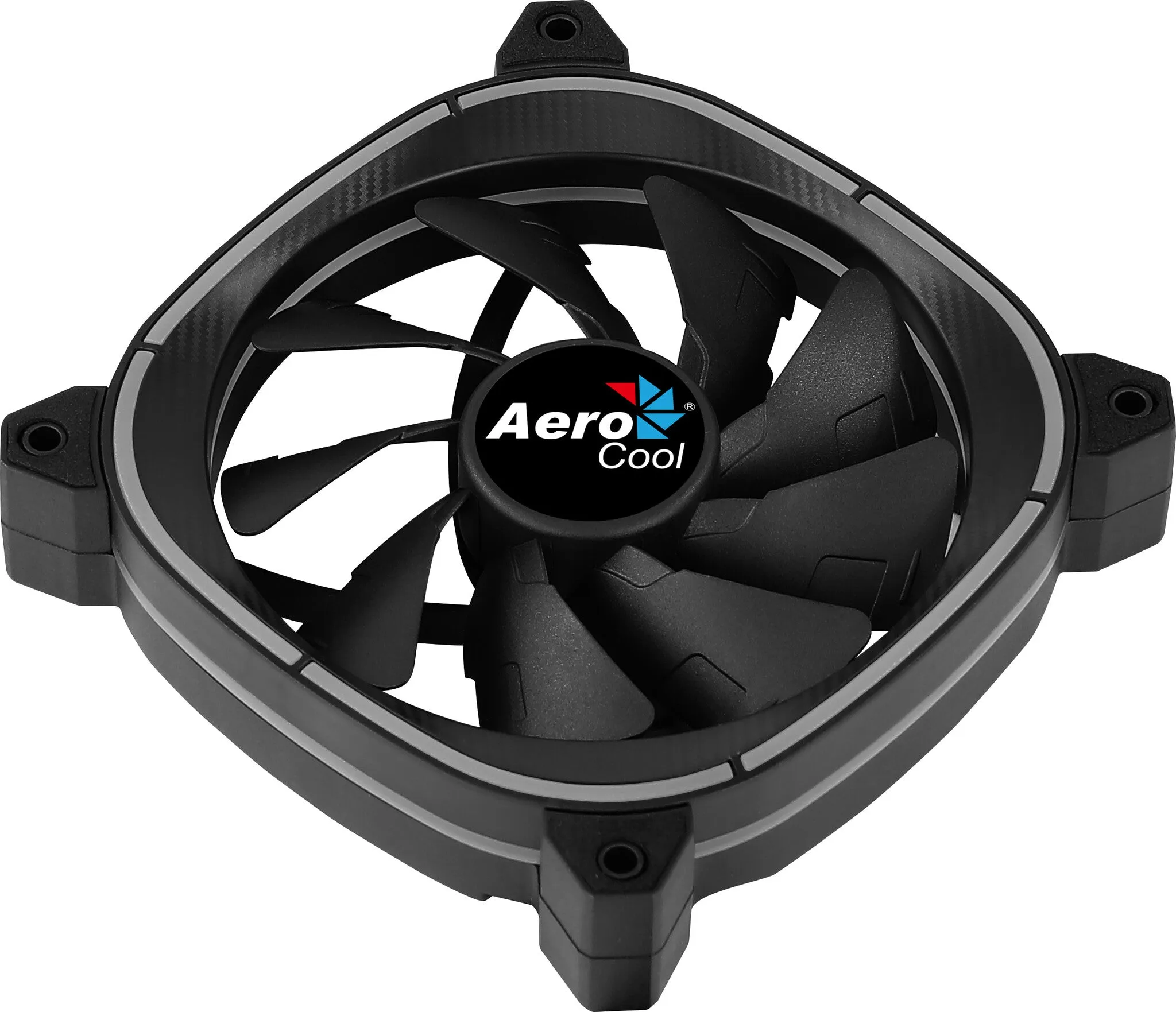 Aerocool ASTRO12 PC Fan 12cm LED RGB Antivibration 6 Pins Black