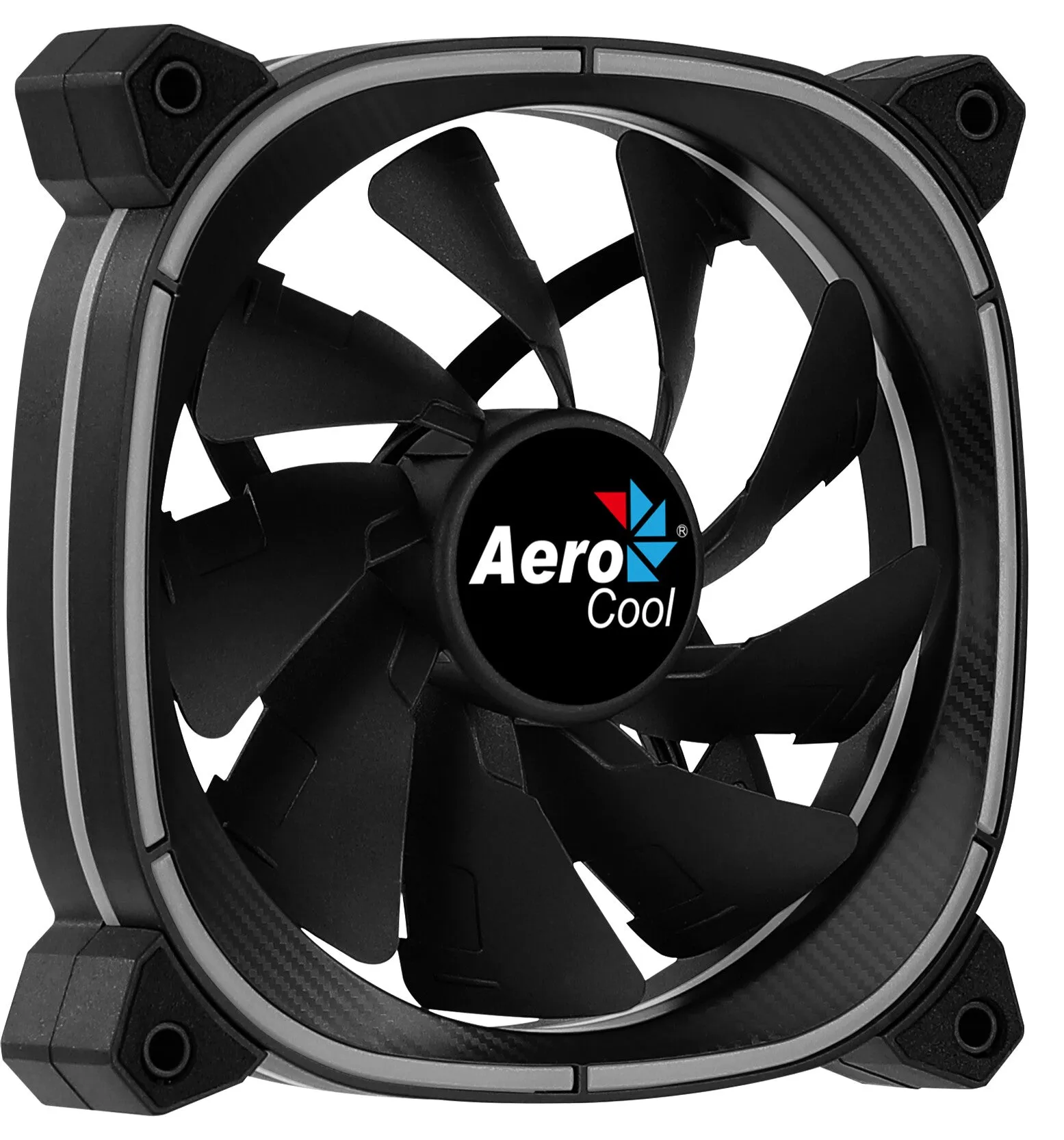 Aerocool ASTRO12 PC Fan 12cm LED RGB Antivibration 6 Pins Black