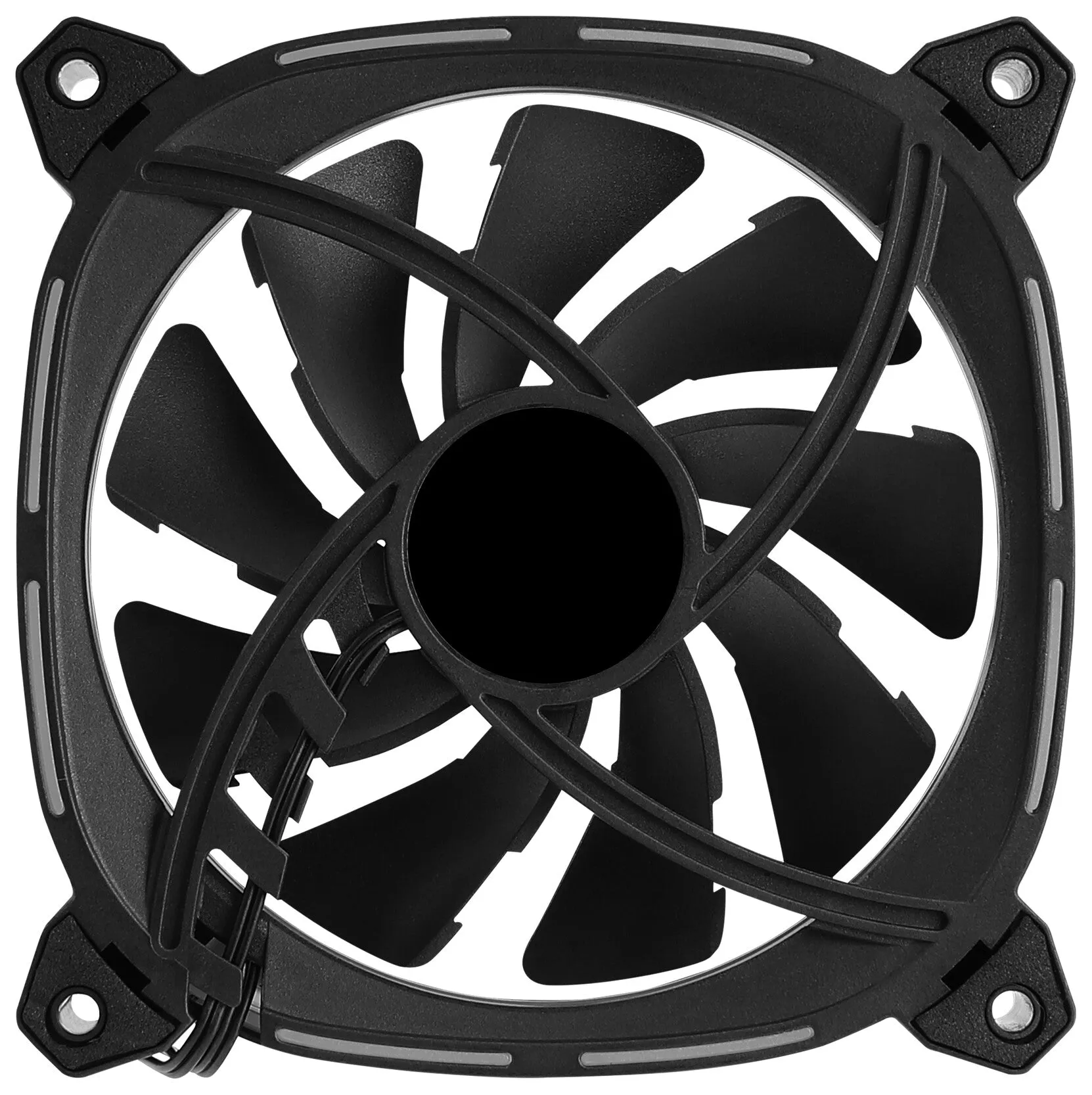 Aerocool ASTRO12 PC Fan 12cm LED RGB Antivibration 6 Pins Black