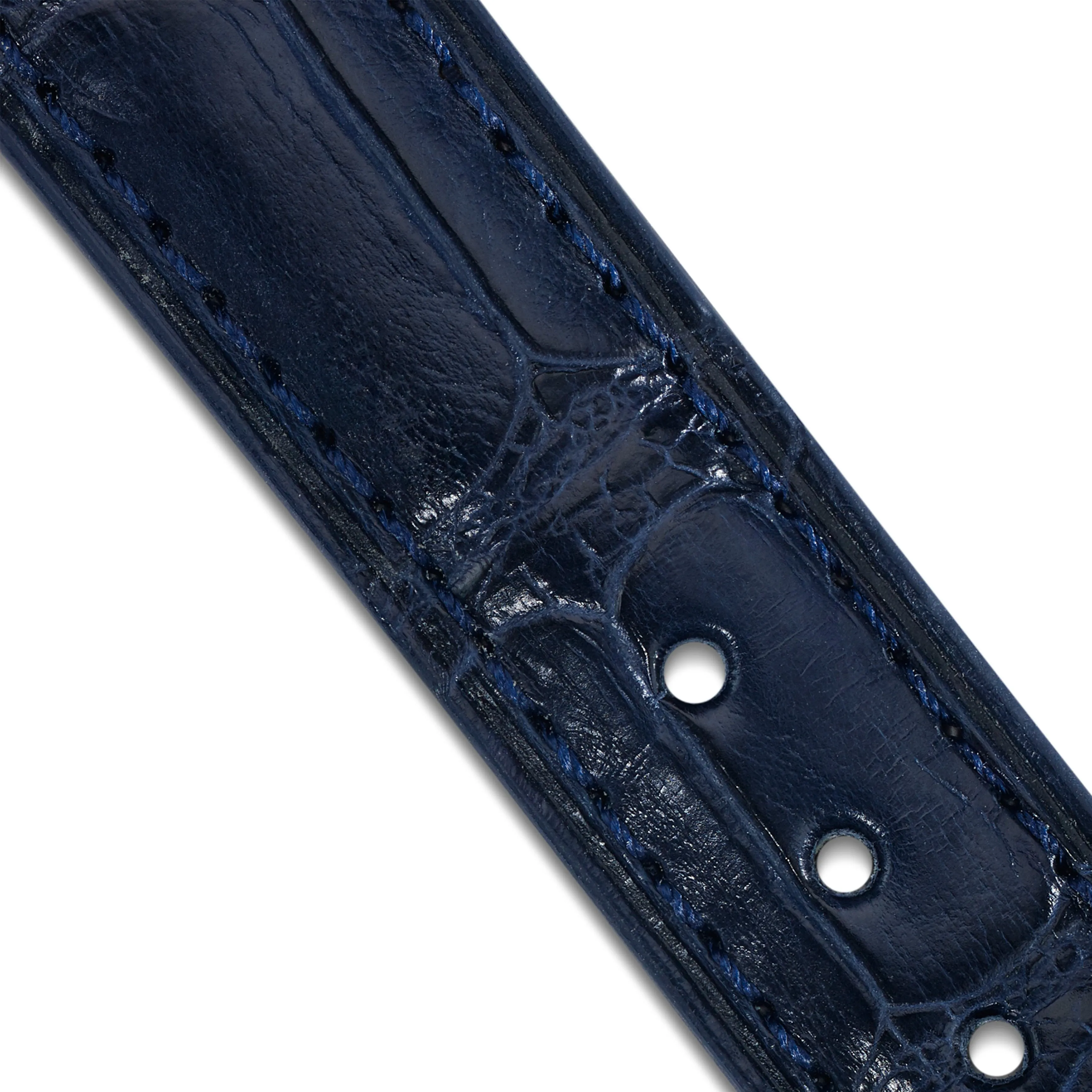 Alligator Ladies Strap - Dark Blue