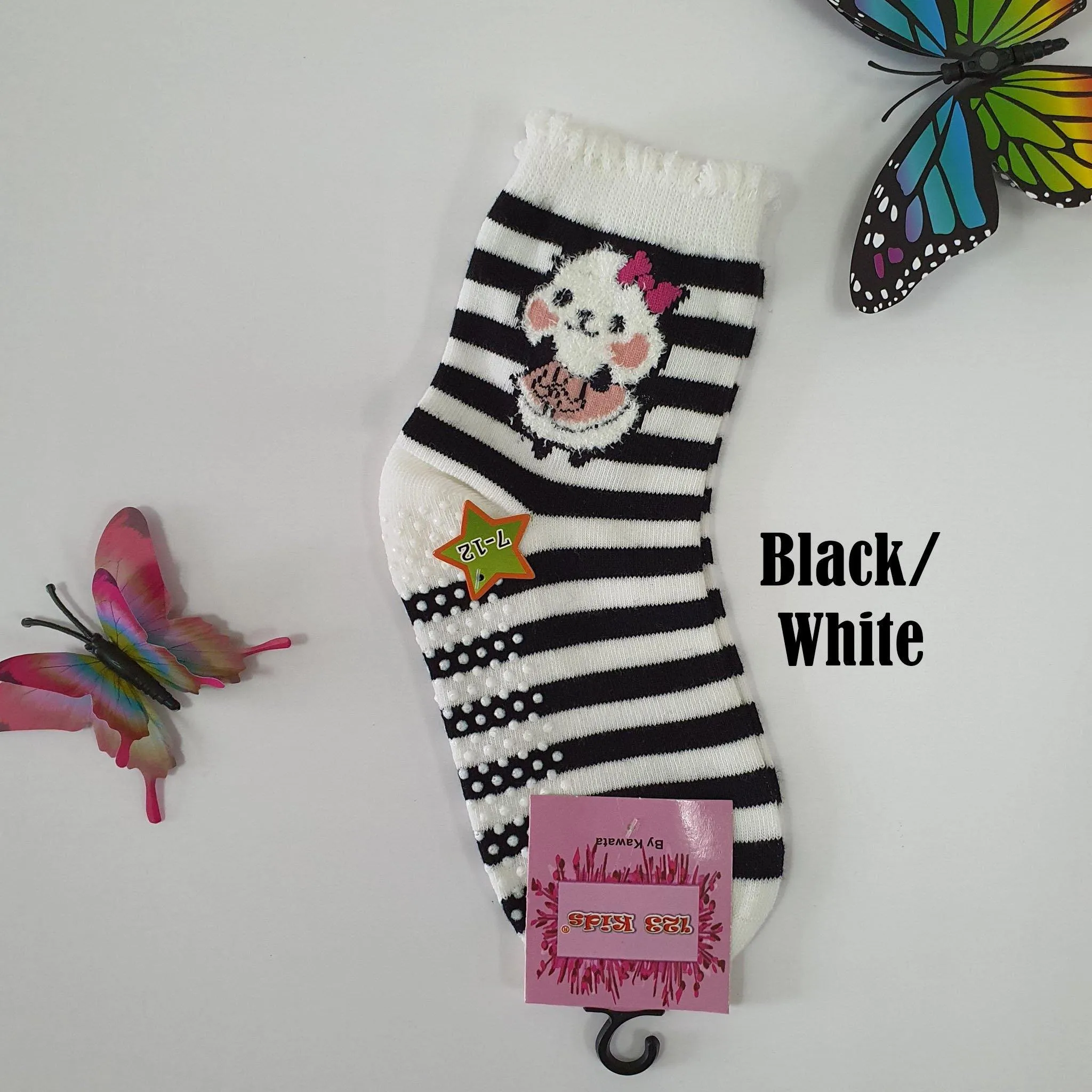 Anti Slip Panda Quarter Socks