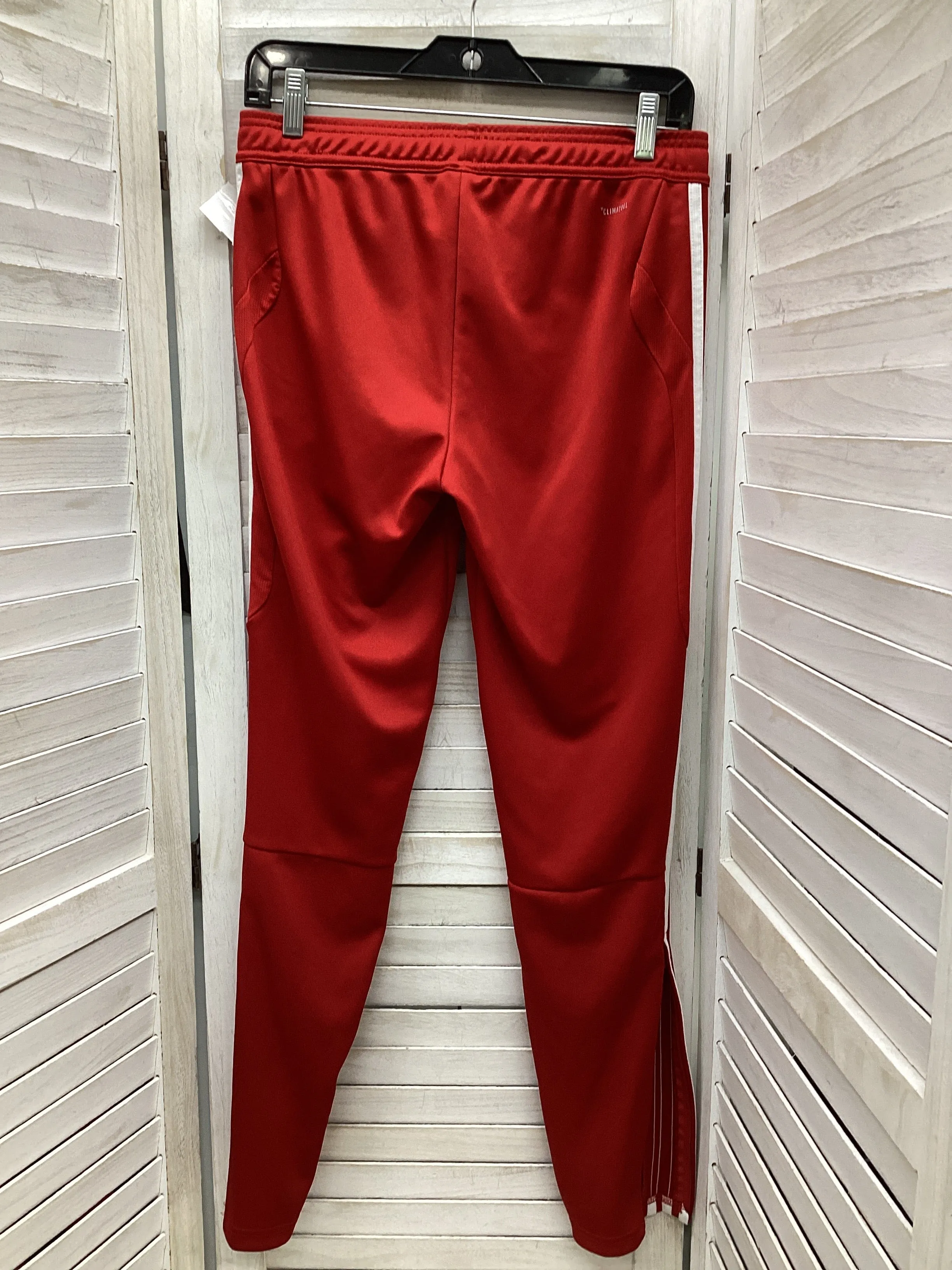 Athletic Pants By Adidas In Red, Size: S