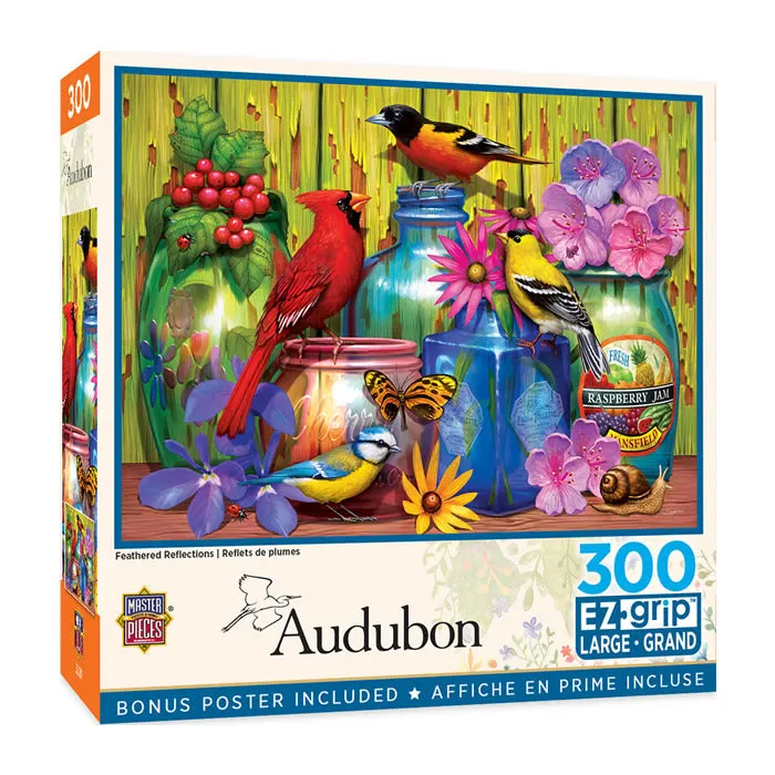 Audubon Feathered Reflections 300 pc. EzGrip Puzzle