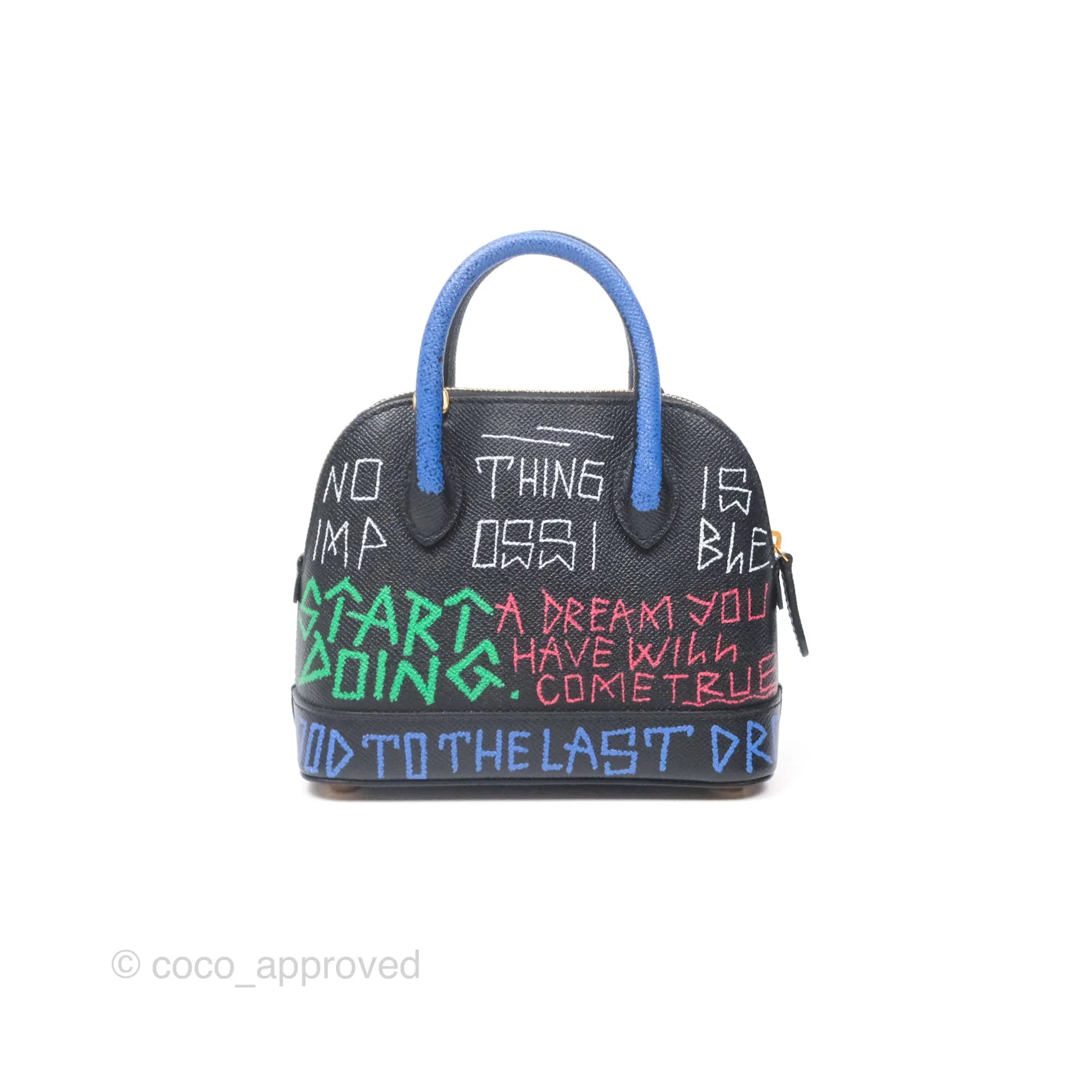 Balenciaga Graffiti Ville XXS Bag Black