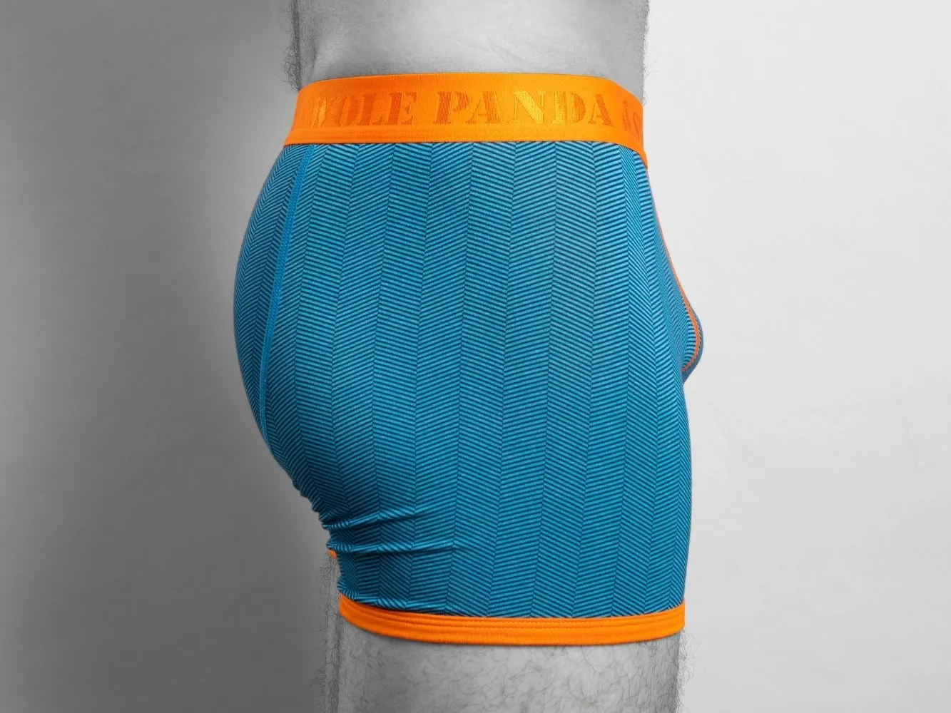 Bamboo Boxers - Blue Herringbone