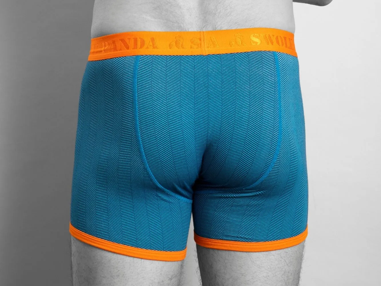 Bamboo Boxers - Blue Herringbone