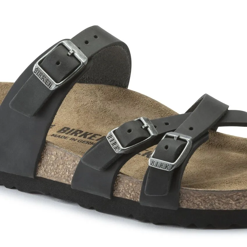 Birkenstock Franca 1021112 Oiled Leather Black