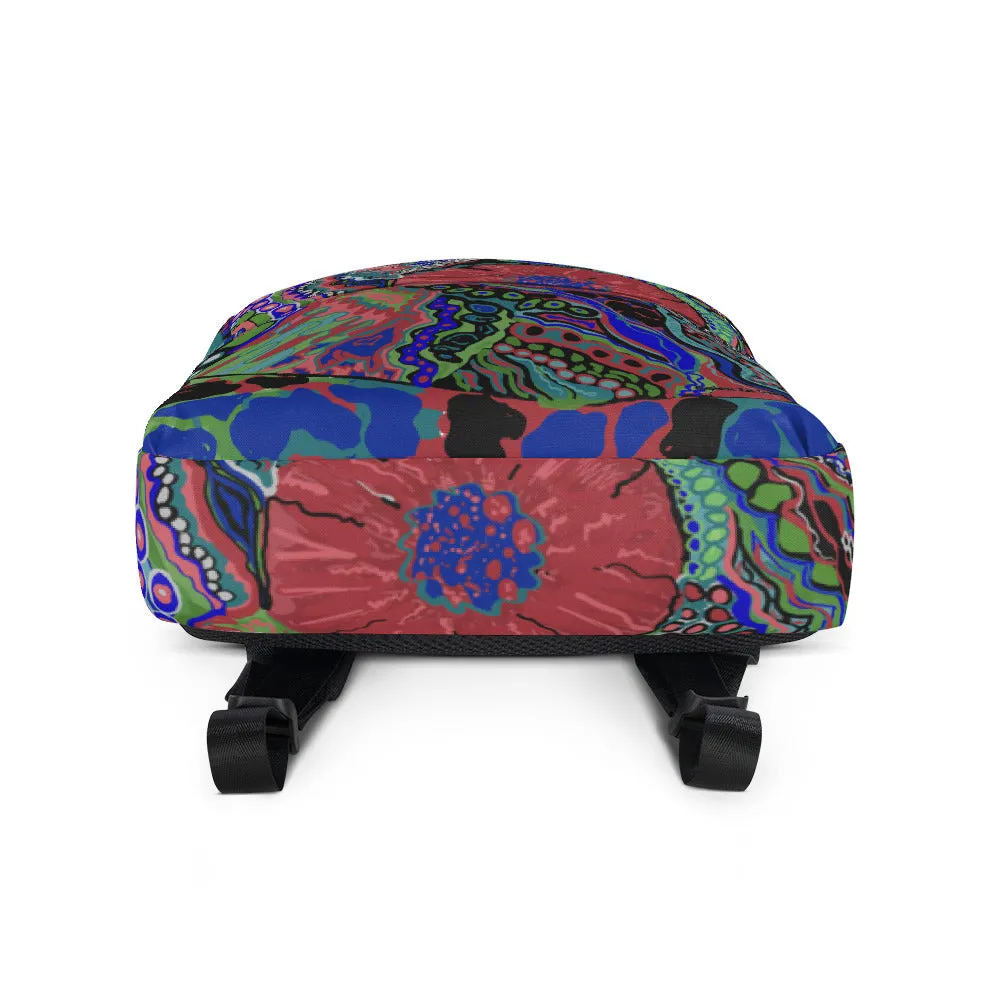 Bright Bold Colorful Mandala Flower Backpack Girl Women Teen Fun Fashion Trendy Unique Gifts