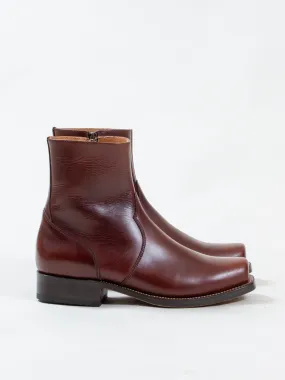 Bright Shoemakers, Square Cuban Chelsea, Chestnut