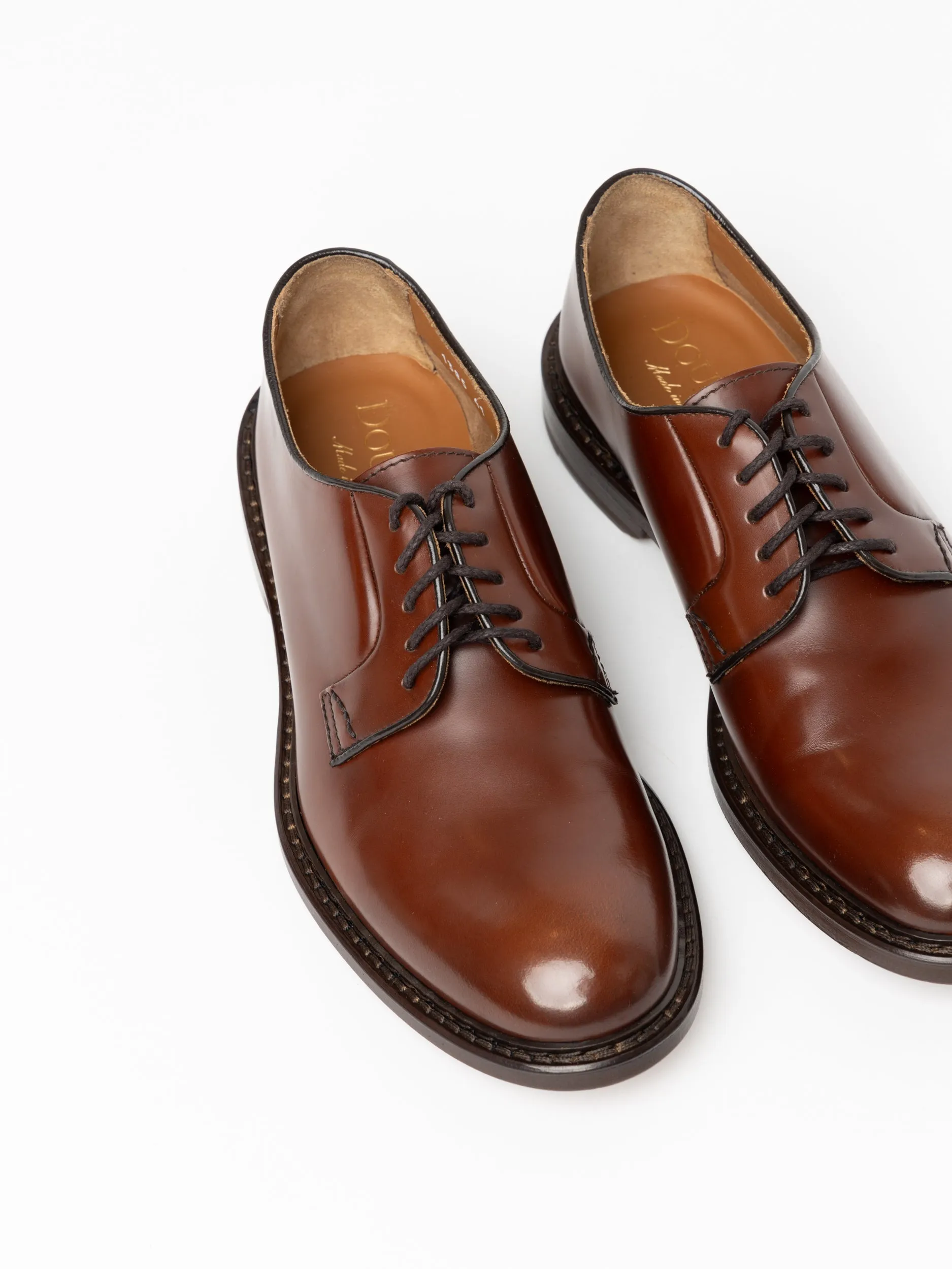 Brown Lace-Up Oxford Shoes