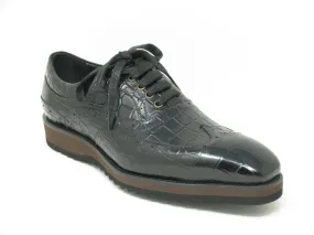 Calfskin Lace-Up Oxford Black