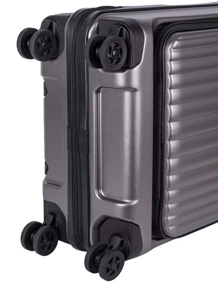 Cellini Tri Pak 4 Wheel Carry On Trolley Includes 1 Large Packing Cube | Champagne