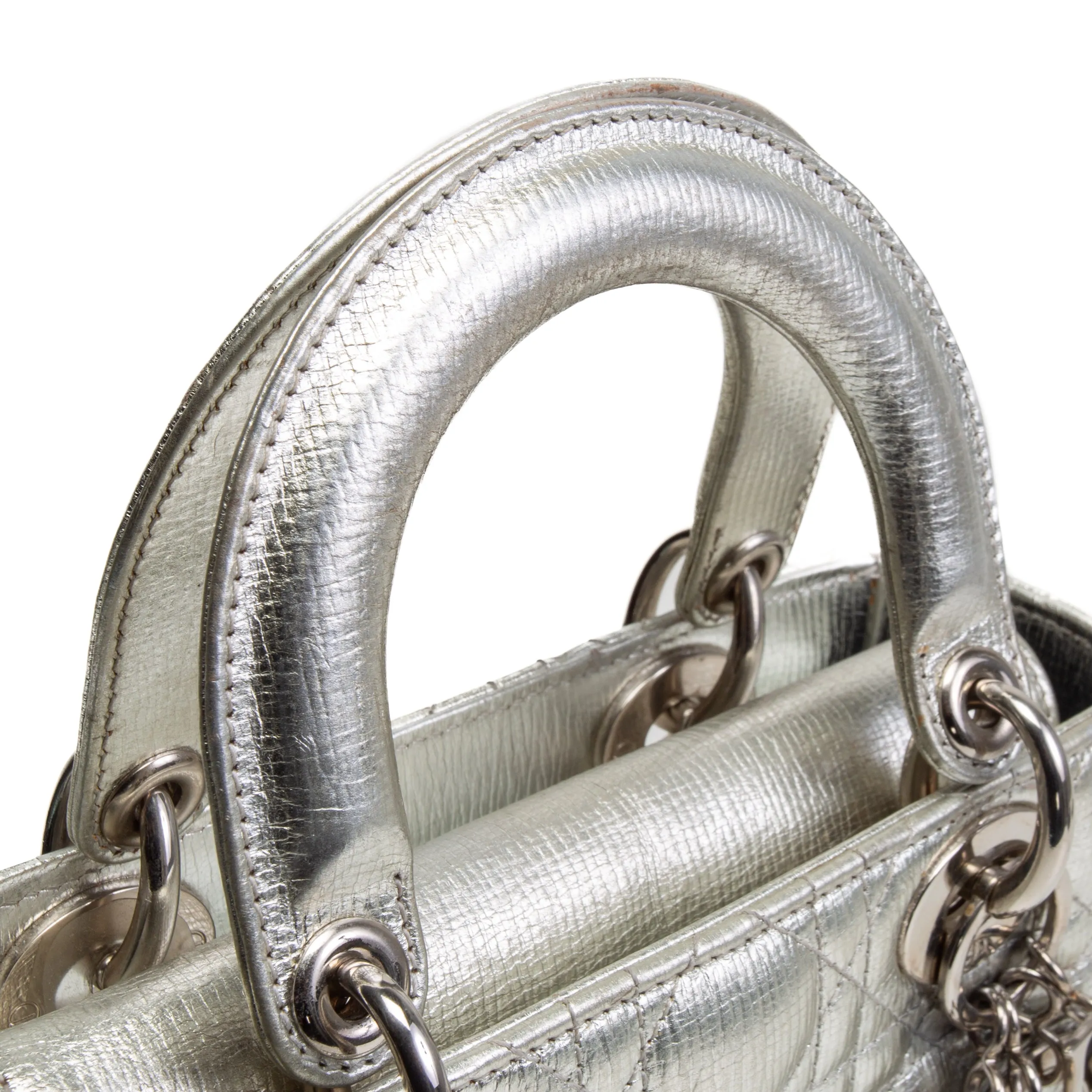 CHRISTIAN DIOR Small Lady Dior - Silver