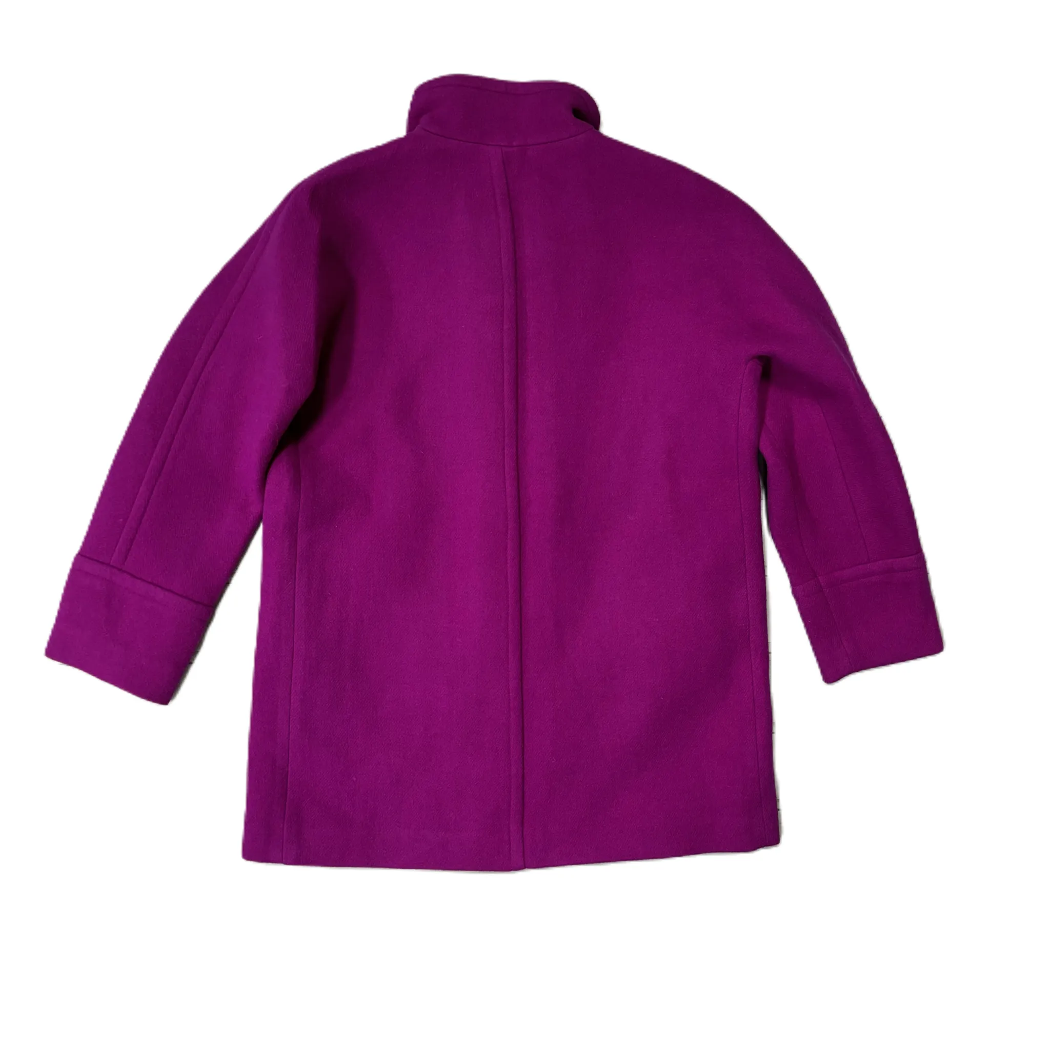 Coat Wool By J. Crew In Purple, Size: Xl