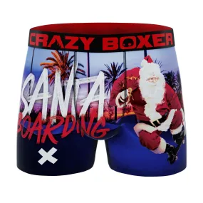 CRAZYBOXER Holidays Santa Boarding Men's Boxer Briefs