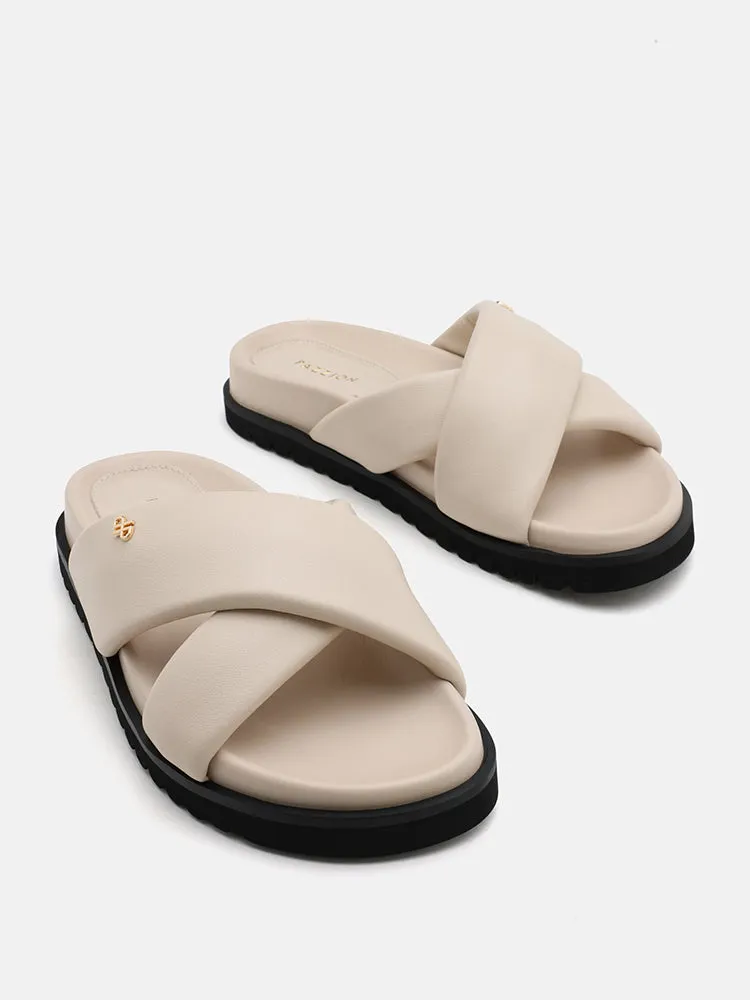 Della Slip On Slide Sandals