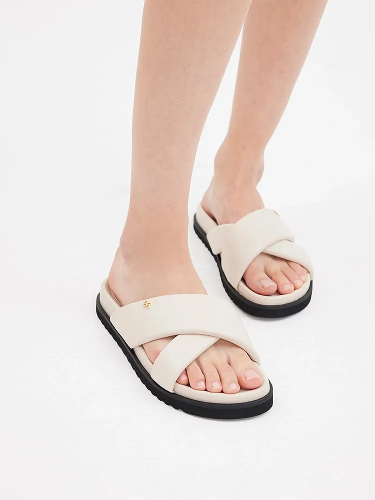 Della Slip On Slide Sandals