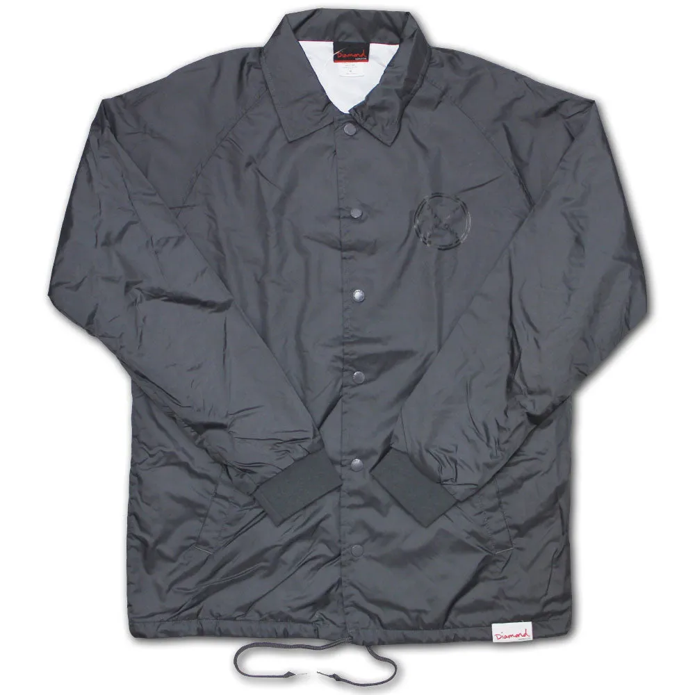 Diamond Supply Co Crossed Up Coach Jacket Grey