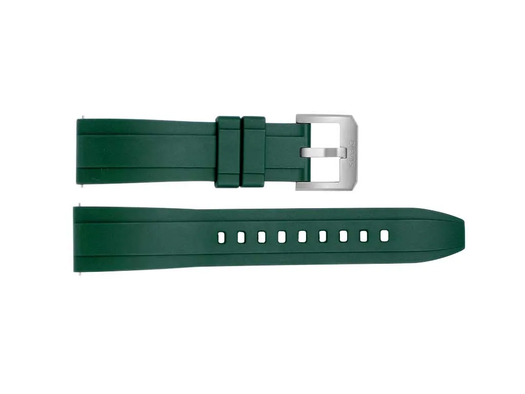 Dievas Green Rubber Strap