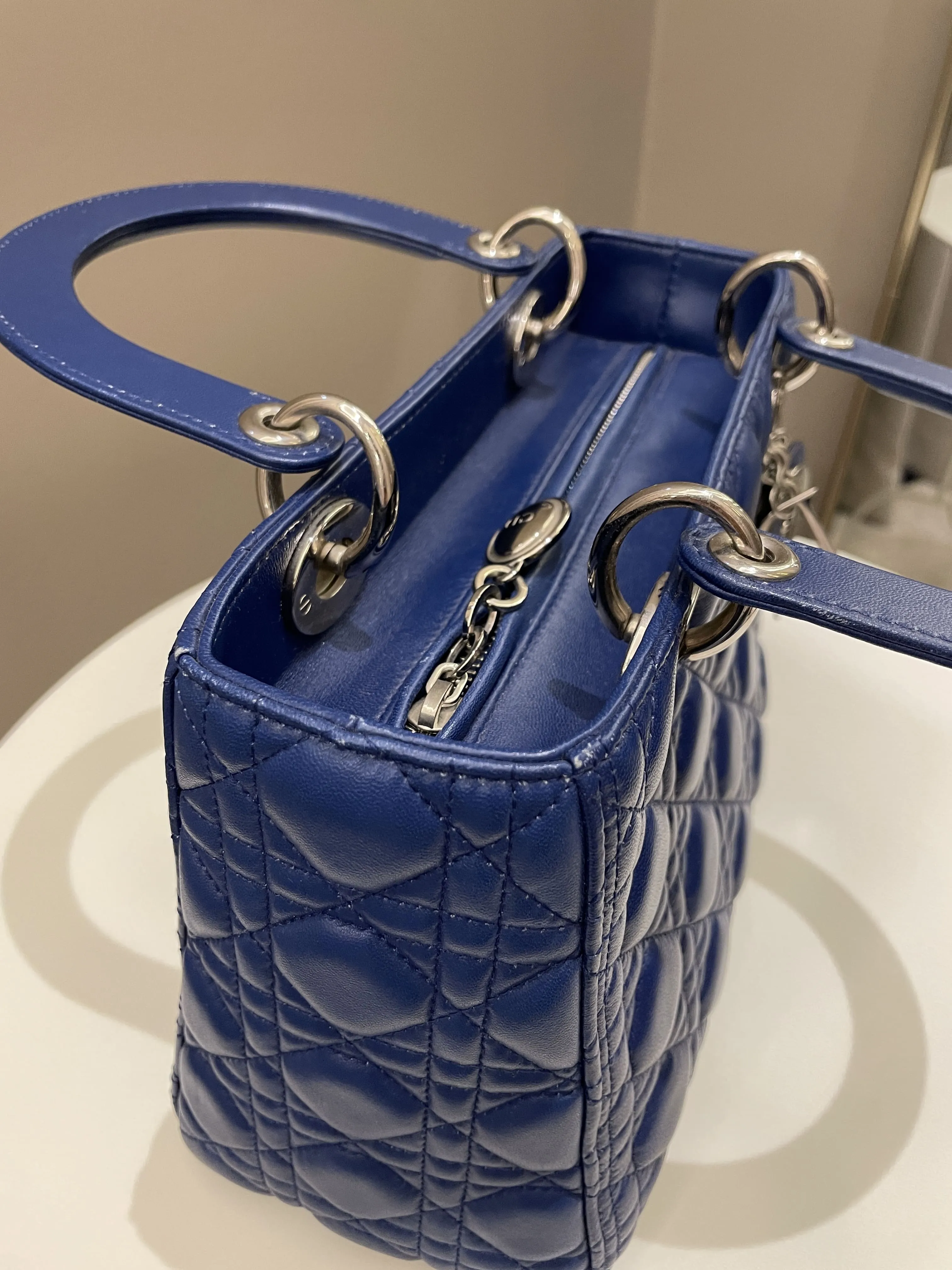 Dior Classic Lady Dior Navy Blue Lambskin