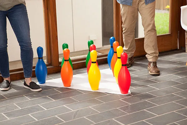 Economy Rainbow Bowling Pin Set