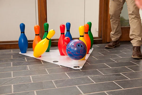 Economy Rainbow Bowling Pin Set