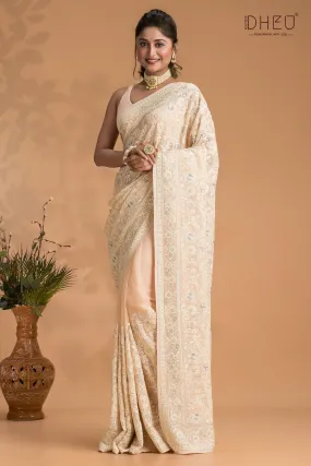 Exclusive Organza Zardosi Saree