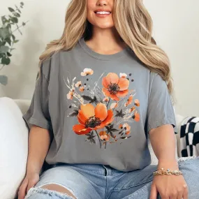 Fall Floral Graphic Tee