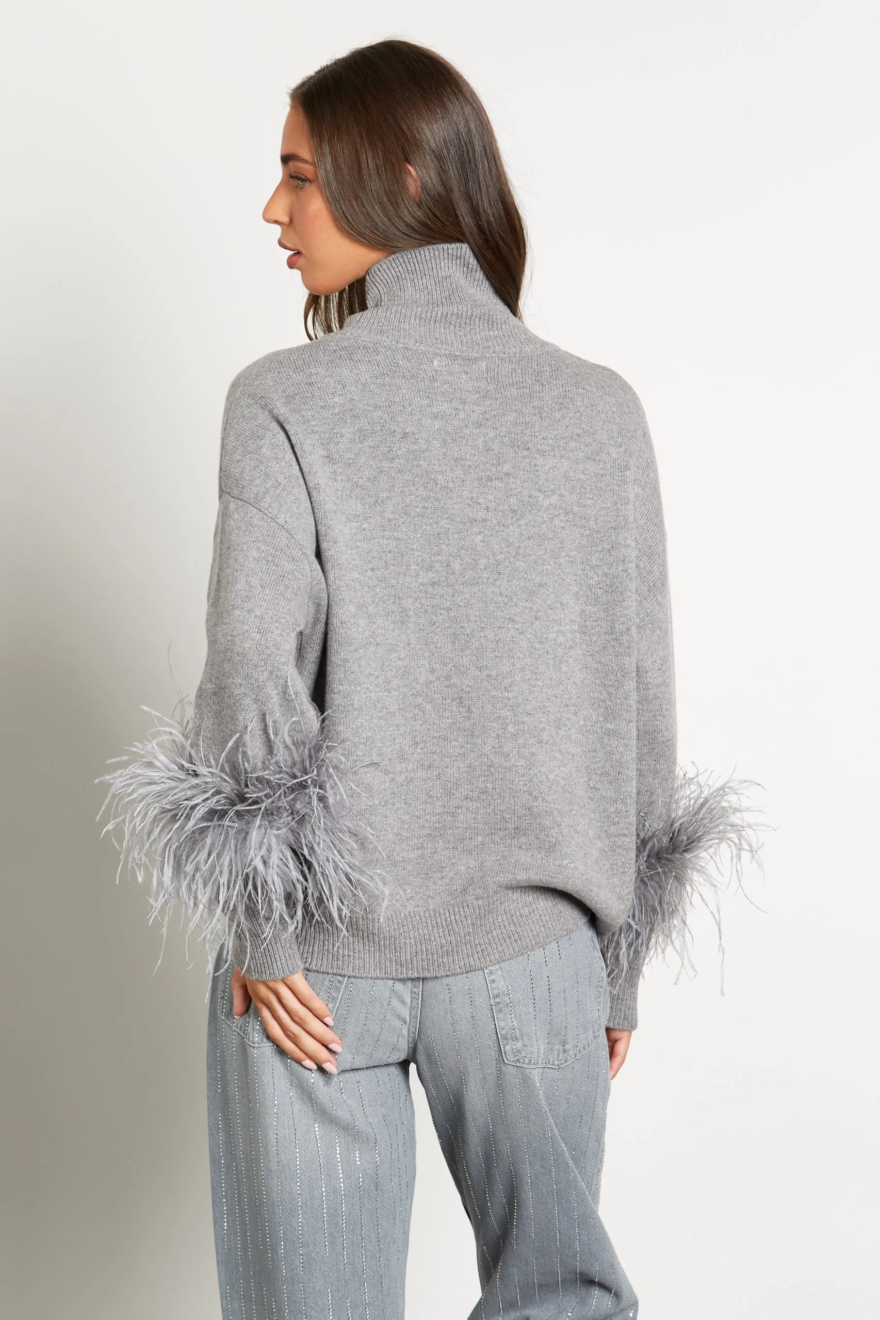 Feather Cuff Jumper