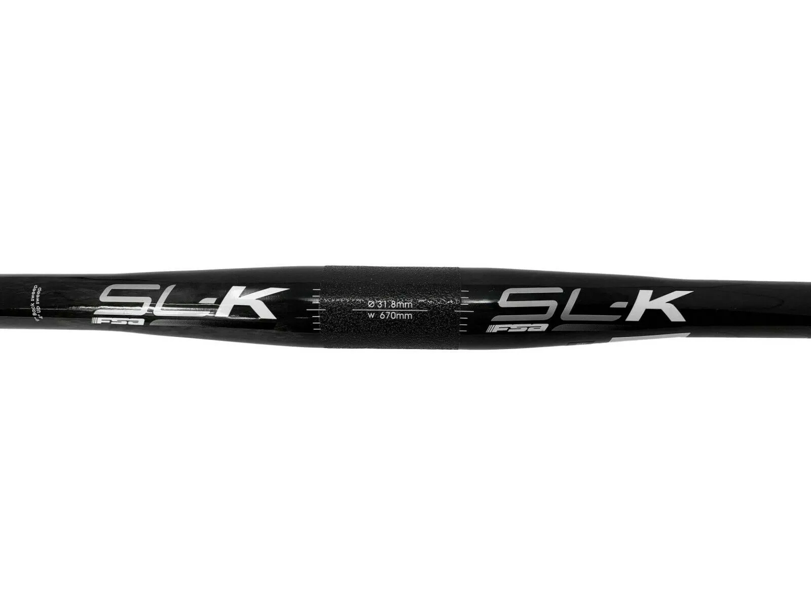 FSA SL-K Carbon Low Riser X Country Bar - 31.8mm - 670mm - 4° Degree Up Sweep