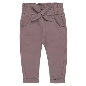 Girls Jogging Trousers Grey Brown Paperbag | Dirkje