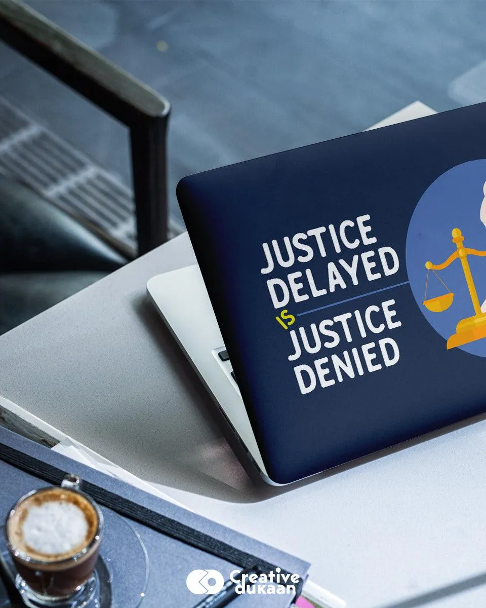 Justice - Cool Laptop Skin for Lawyers