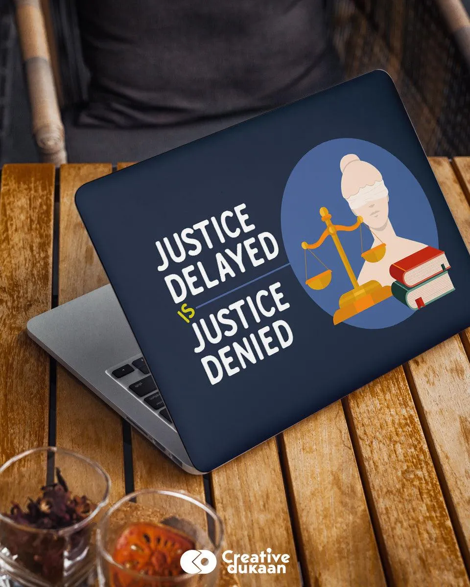 Justice - Cool Laptop Skin for Lawyers