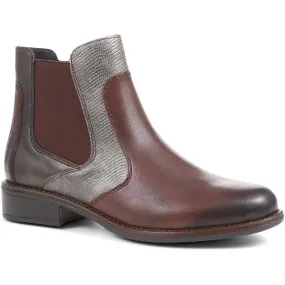 Leather Snakeskin Chelsea Boots - DRS36511 / 322 974