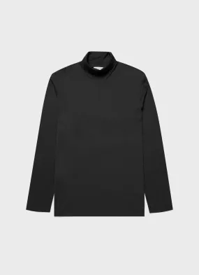 Men's Long Sleeve Roll Neck in Black