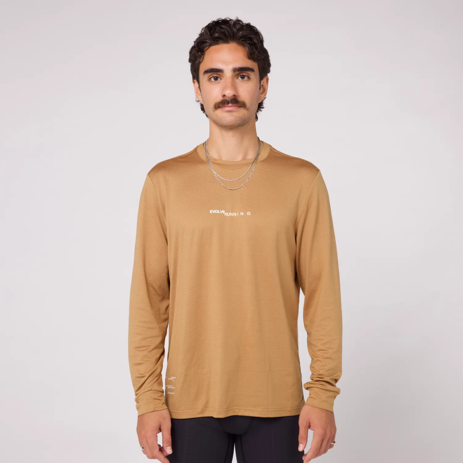 Micromesh™ "Evolve" Long Sleeve Tee - Unisex, Honey