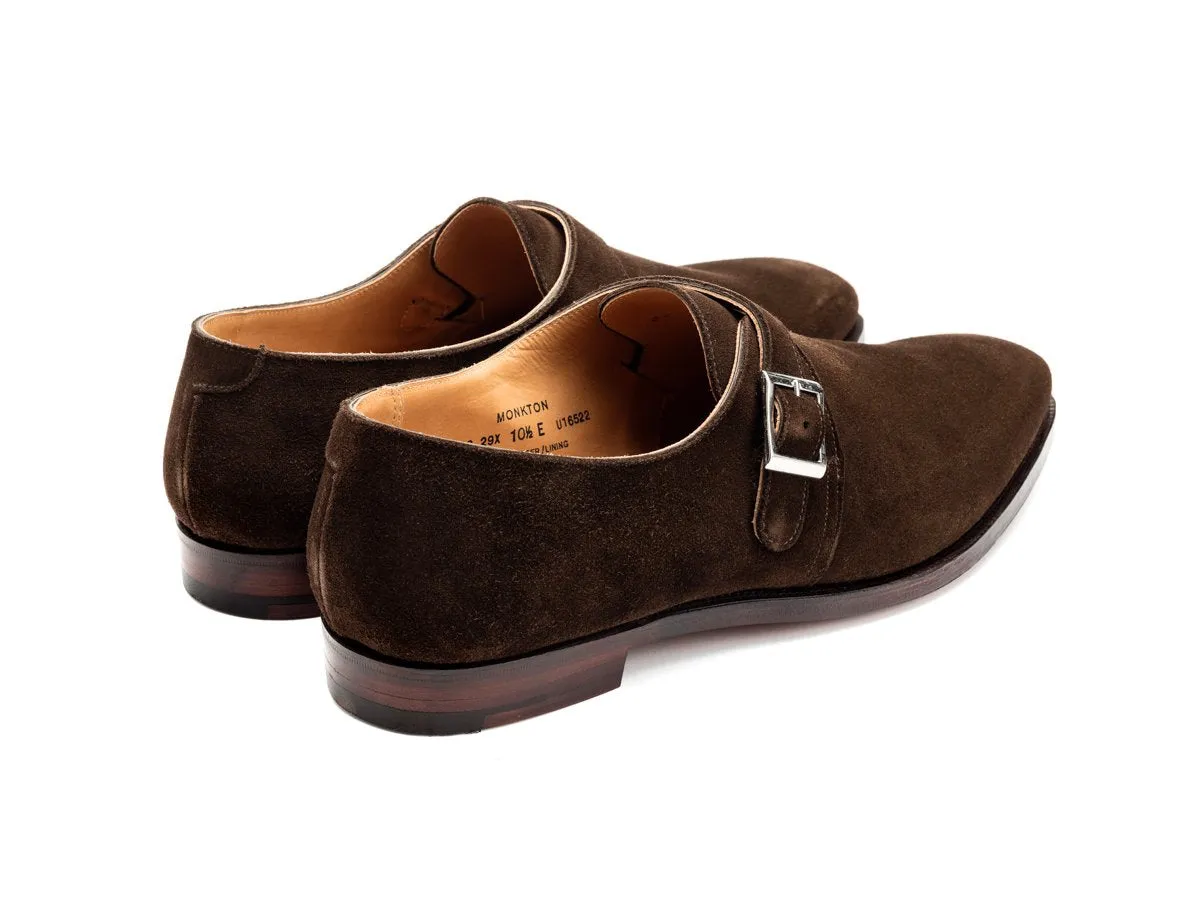 Monkton Dark Brown Suede