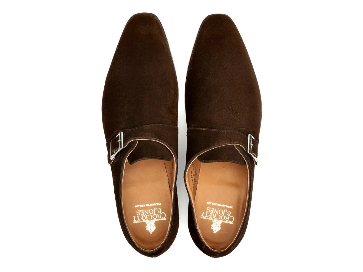 Monkton Dark Brown Suede