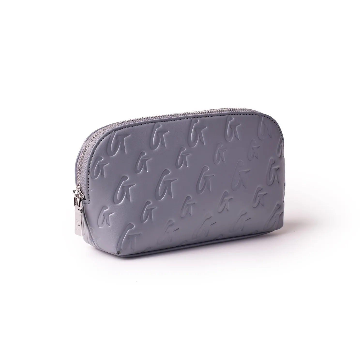 MONOGRAM COSMETIC POUCH GRAY