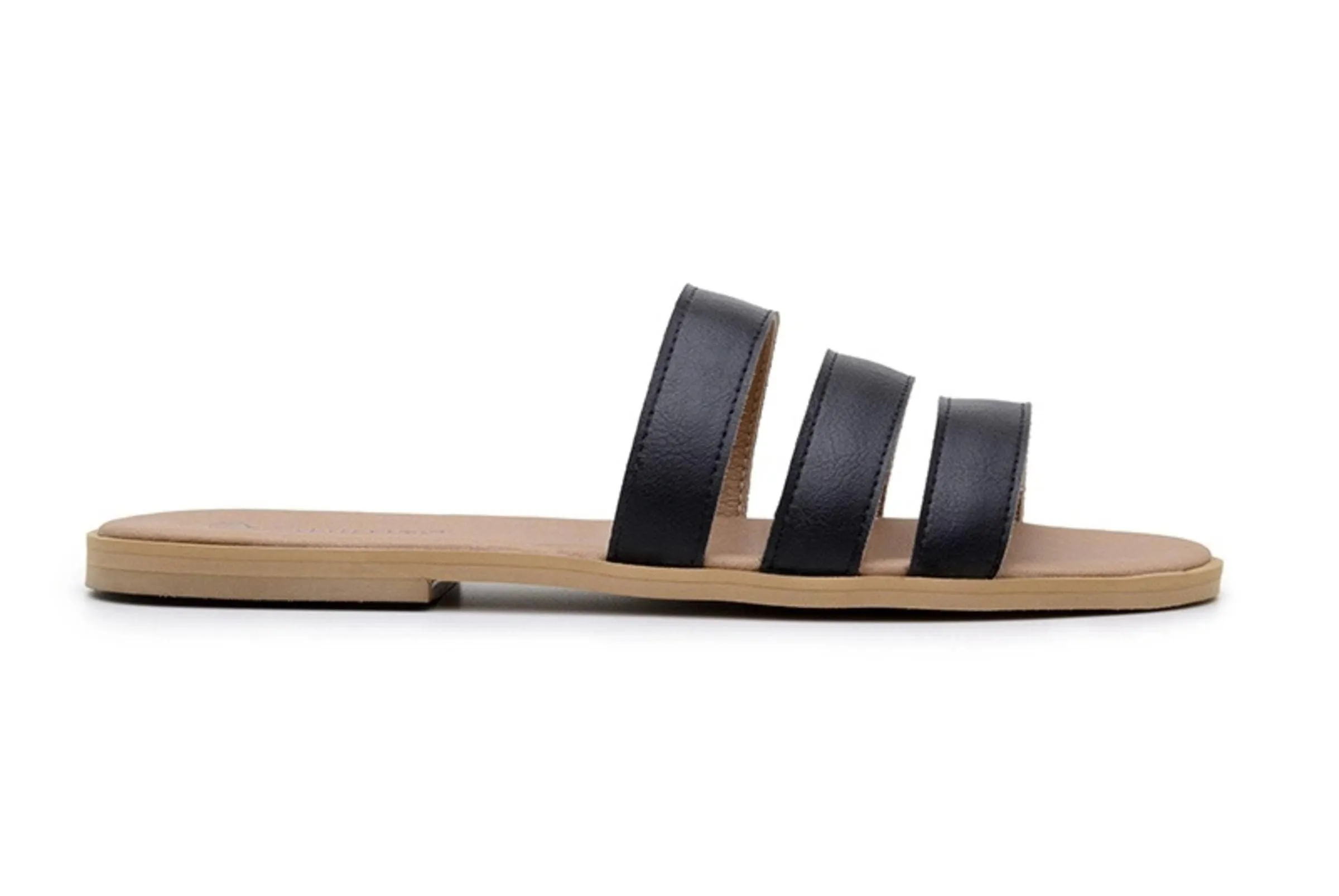 'Noemi' women's vegan sandals by Ahimsa - black