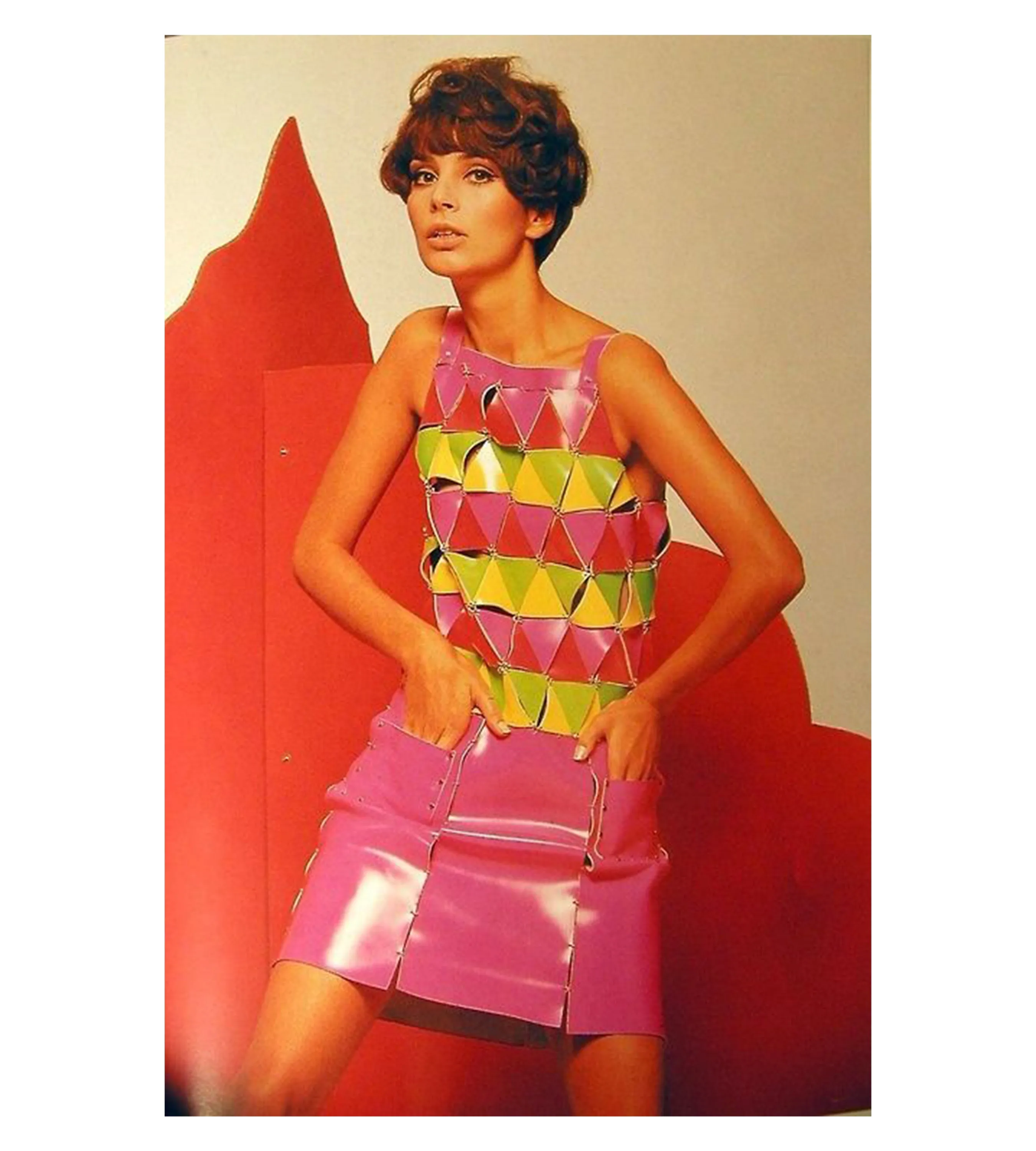 PACO RABANNE 1967 NEON COAT