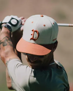 "D" Hat - Natural / Orange