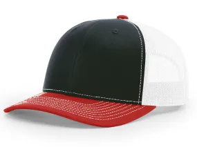 Richardson 112 Trucker - Navy/White/Red