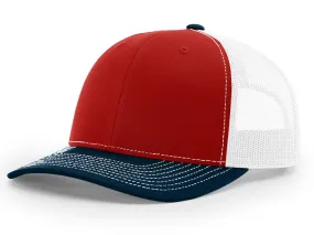 Richardson 112 Trucker - Red/White/Navy