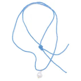 Santa Monica Cord Choker in Blue