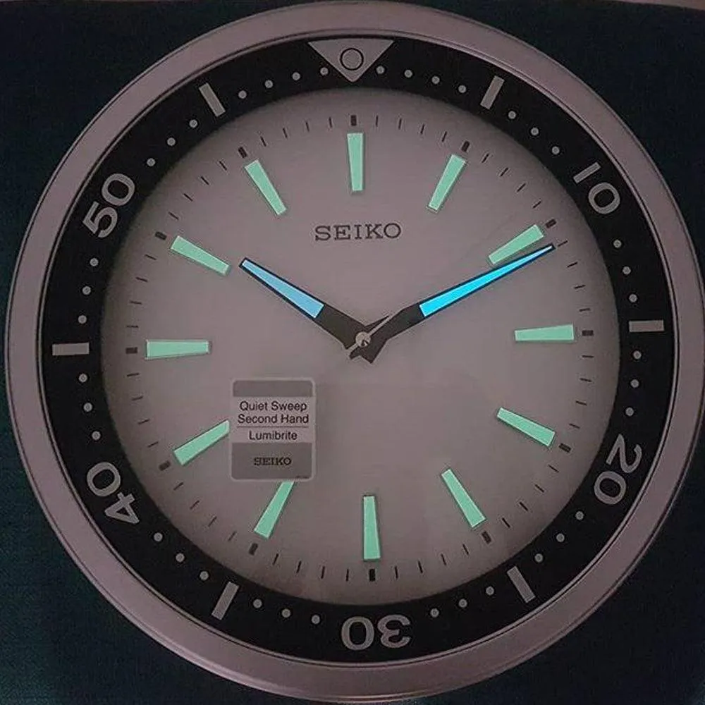 Seiko 3D Index Dive Watch Design Wall Clock QXA723